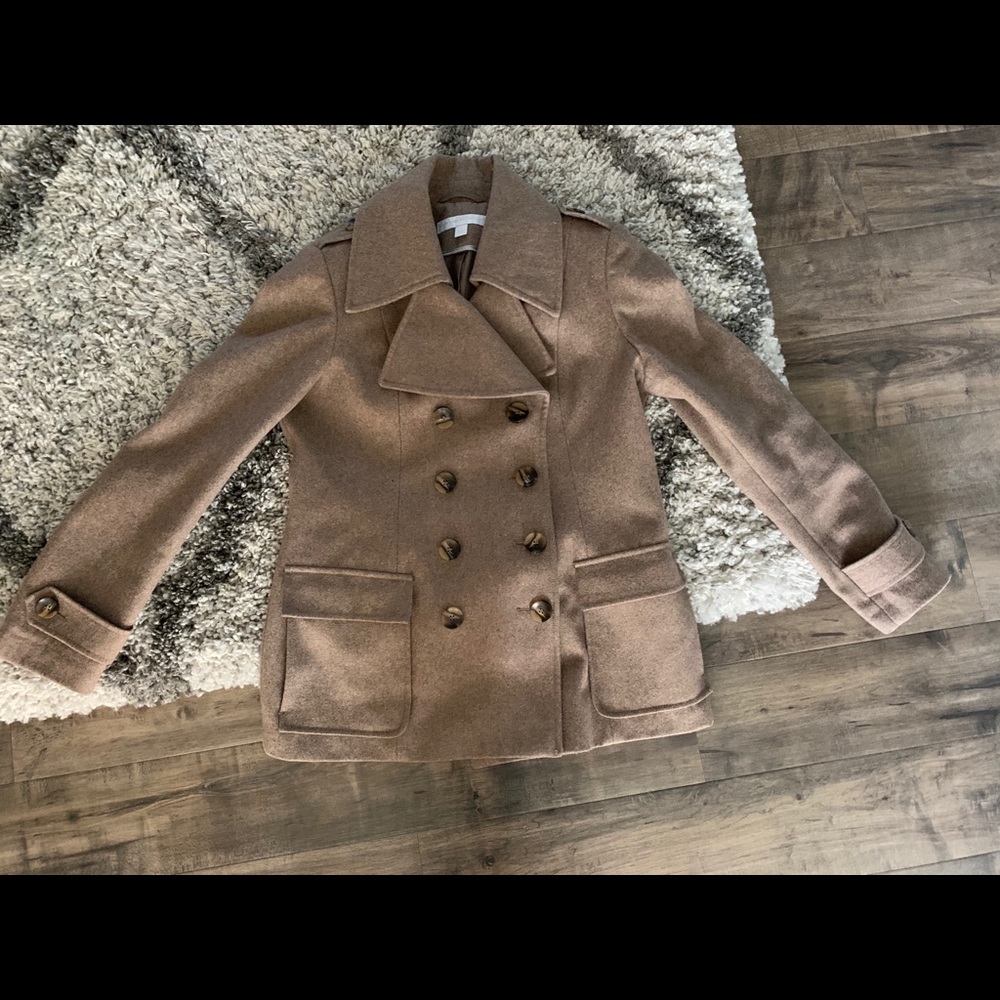 New York and company wool blend pea coat small